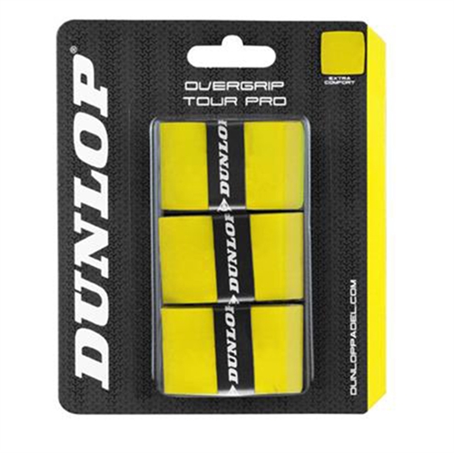 Dunlop Tour Pro Overgrip 3 Pk. Gul 