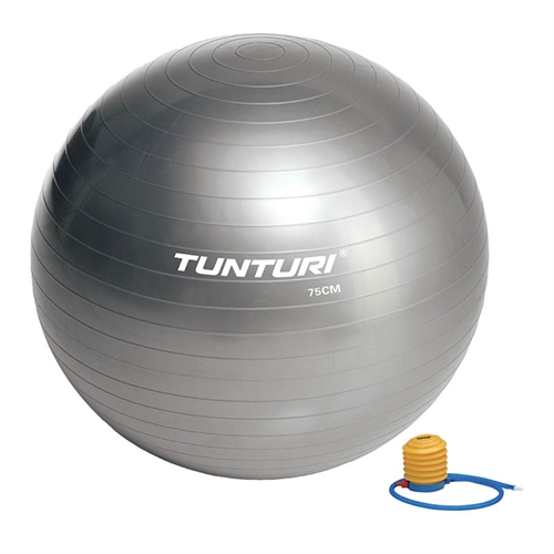 Tunturi Treningsball - 75 cm / Grå