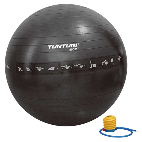 Tunturi Black Treningsball - 55 cm