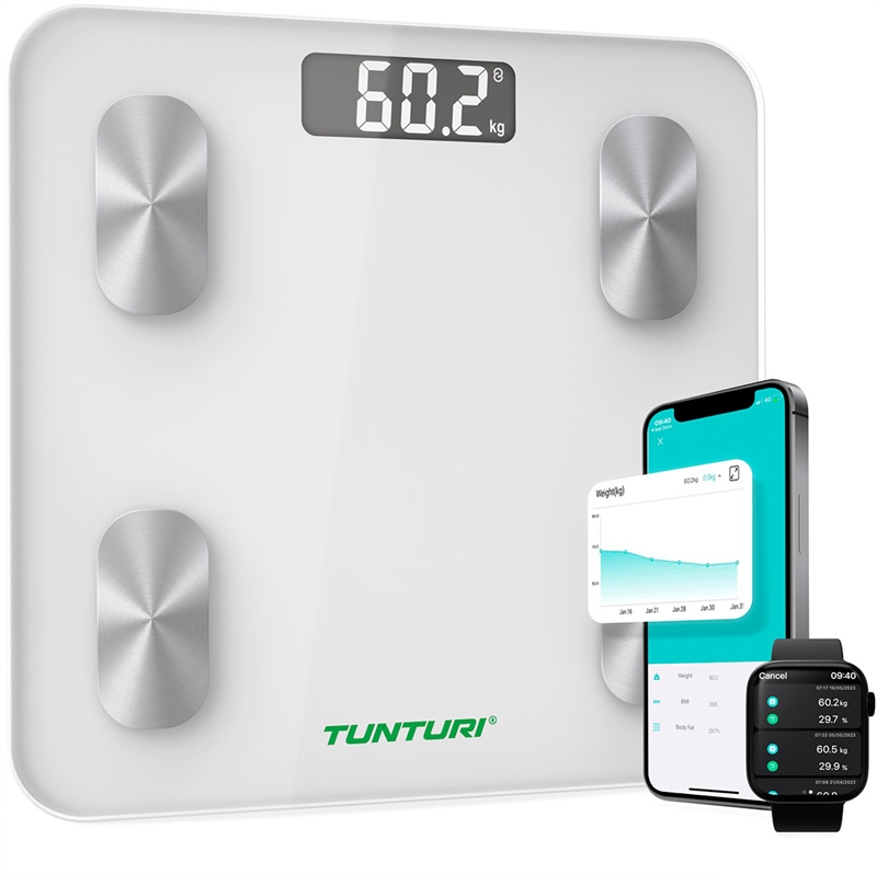 Tunturi SC30 Smart badevekt - Vit