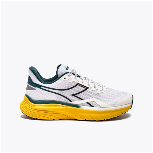 Diadora Equipe Nucleo løpesko - Hvit/Gul