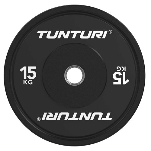Tunturi Platinum Bumper Plates - 15 kg - Svart