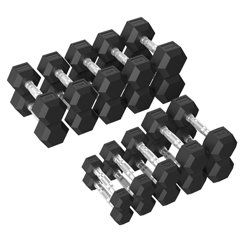 Tunturi Platinum Hex Håndvektsett - 2,5-20 kg