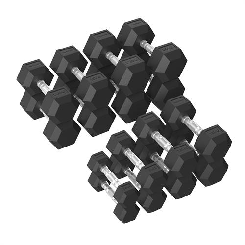 Tunturi Platinum Hex Håndvektsett - 2,5-20 kg
