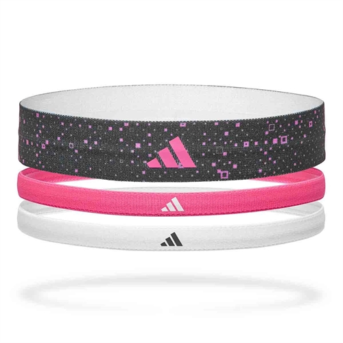 Adidas Hårbånd Smal/Bred - Rosa - 3 stk.