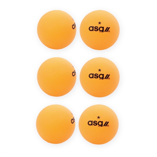 ASG Bordtennisballer 6-pakning – oransje