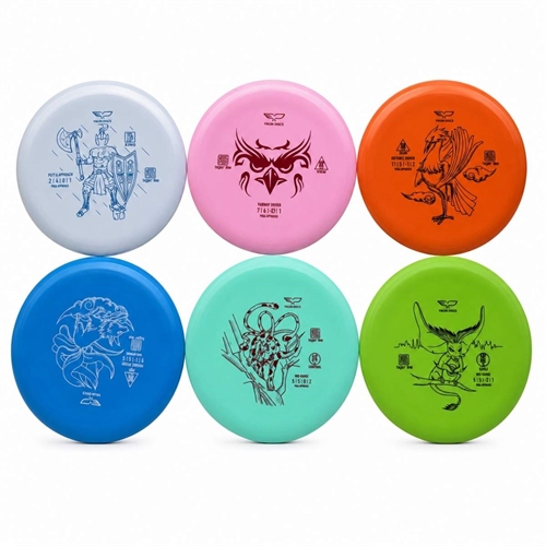 Yikin Disc Golf-skiver sett - 6 stk.
