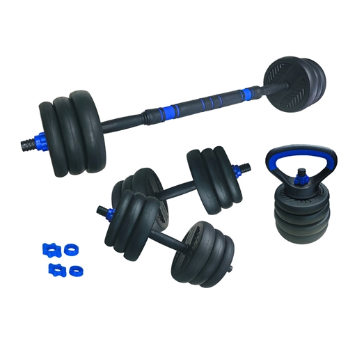 ASG Vægtsæt 20 kg. Sort/Blå