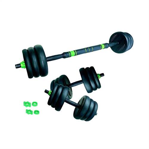 ASG Justerbart Vektsett 15 Kg. - Svart/Grønn 