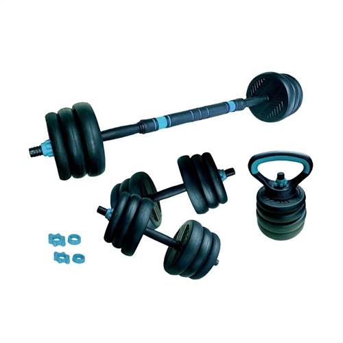 ASG Justerbart Vekstangsett – 20 kg. Sort/Petrol