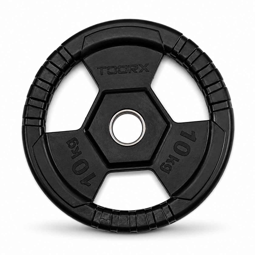 Toorx gummivektplate - 10 kg 