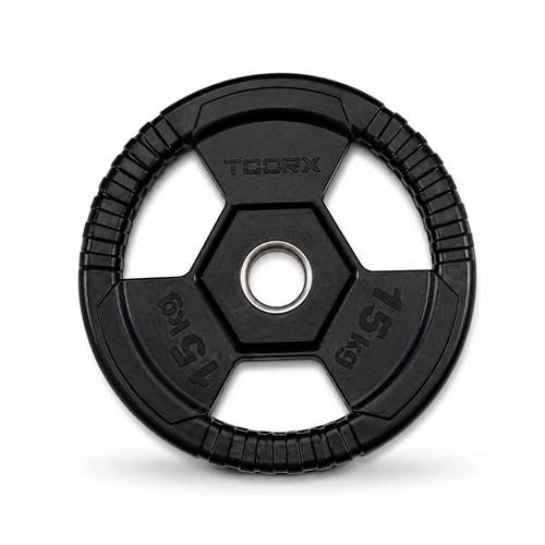 Toorx gummivektplate - 15 kg