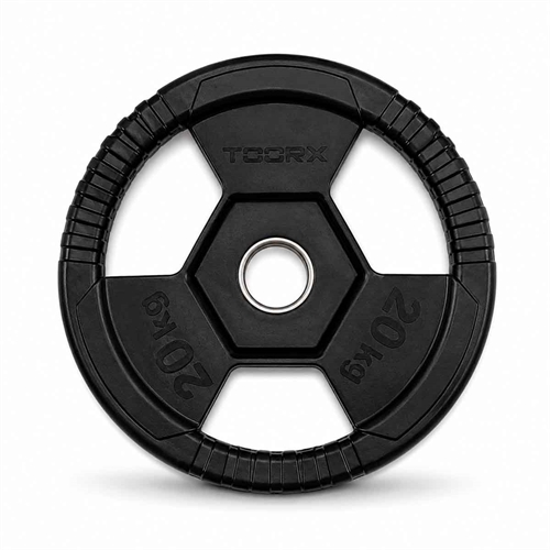 Toorx gummivektplate - 20 kg