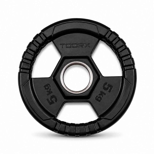 Toorx gummivektplate - 5 kg