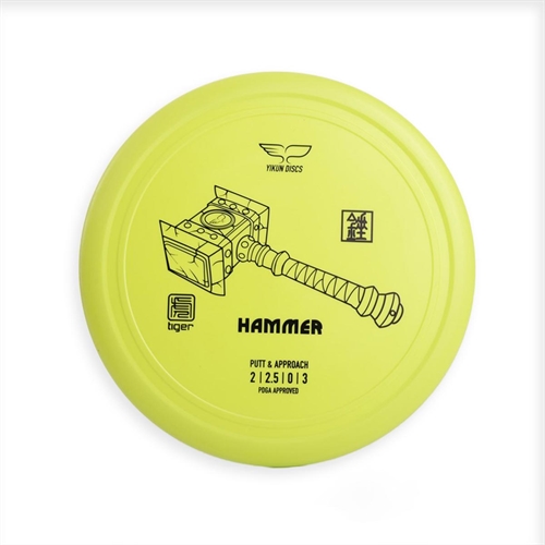 Yikun Disc Golf Putter HAMMER - Tiger Line