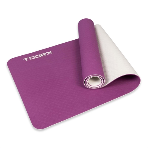 Toorx Pro Yoga Mat - 6 mm (Lilla / Grå)