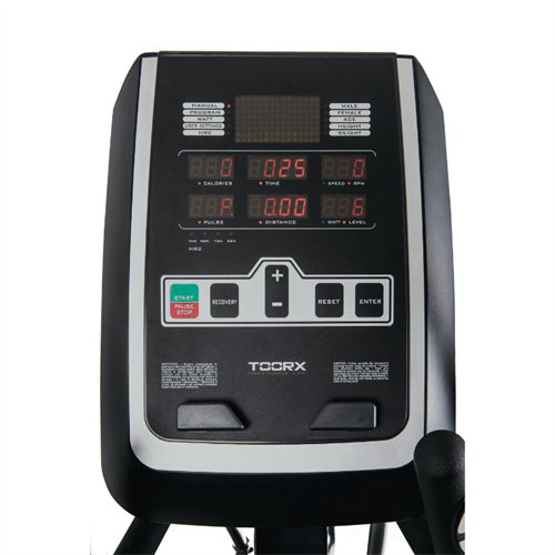 Kontrolpanel på TOORX BRX-9000 Motionscykel