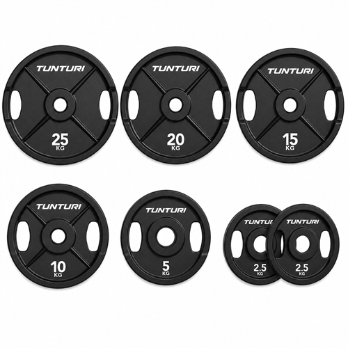 Tunturi Platinum Støpejern Vektskiver - 5-25 kg