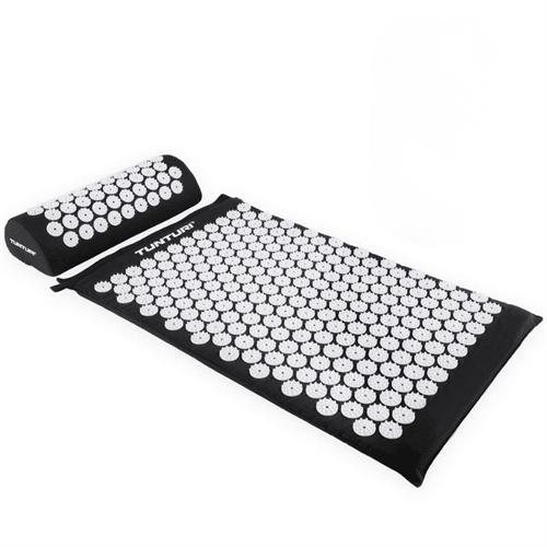 Tunturi Akupressurmatte med pute - Svart