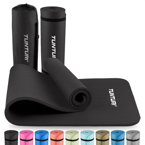 Tunturi NBR Treningsmatte 1,5 cm - Sort