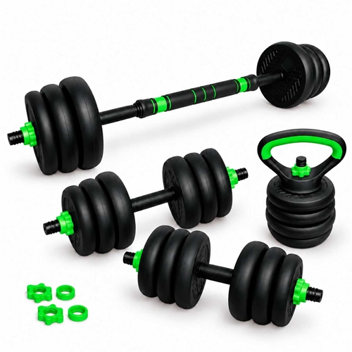 Active Sports Gear Justerbart Vektsett - Svart/Grønn - 20 kg
