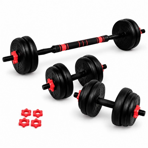 Active Sports Gear Justerbart Vektsett - Svart/Rød - 15 kg