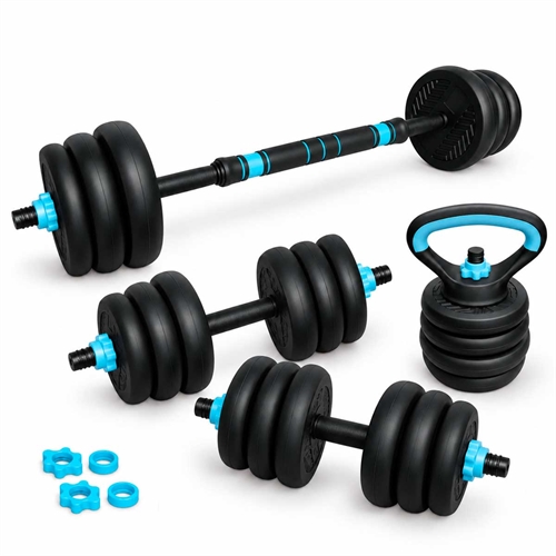 Active Sports Gear Justerbart Vektsett - Svart/Petrolblå - 30 kg
