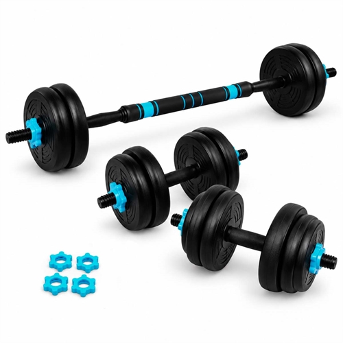Active Sports Gear Justerbart Vektsett - Svart/Petrolblå - 15 kg
