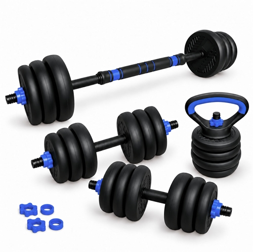 Active Sports Gear Justerbart Vektsett - Svart/Blå - 20 kg