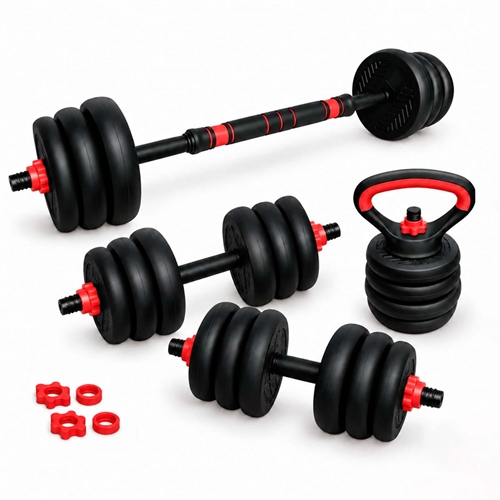 Active Sports Gear Justerbart Vektsett - Svart/Rød - 20 kg