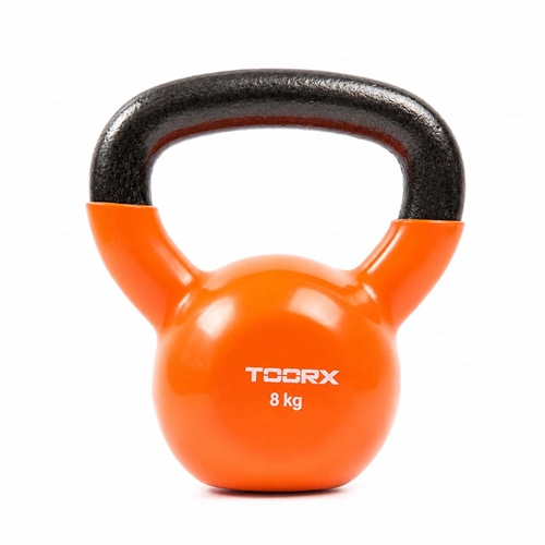 Toorx Vinyl Kettlebell - 8 kg - Oransje