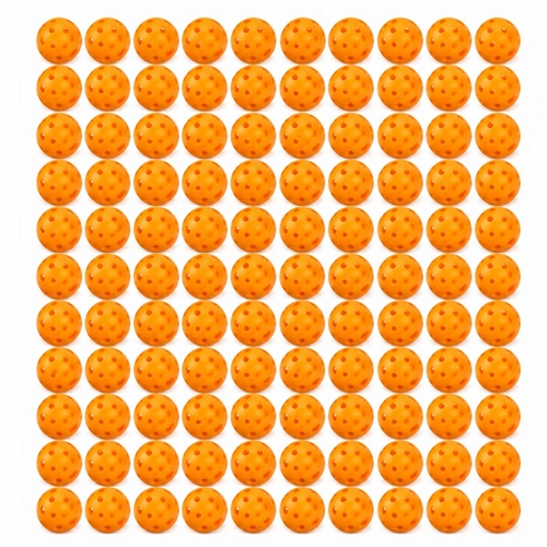 Active Sports Gear Pro utendørs pickleballballer – oransje – 100 stk.