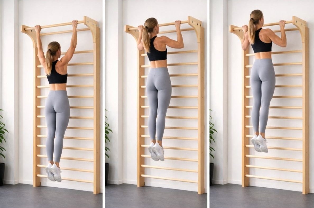 Pull ups på ribbevegg