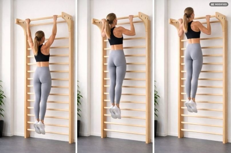 Pull ups på ribbevegg