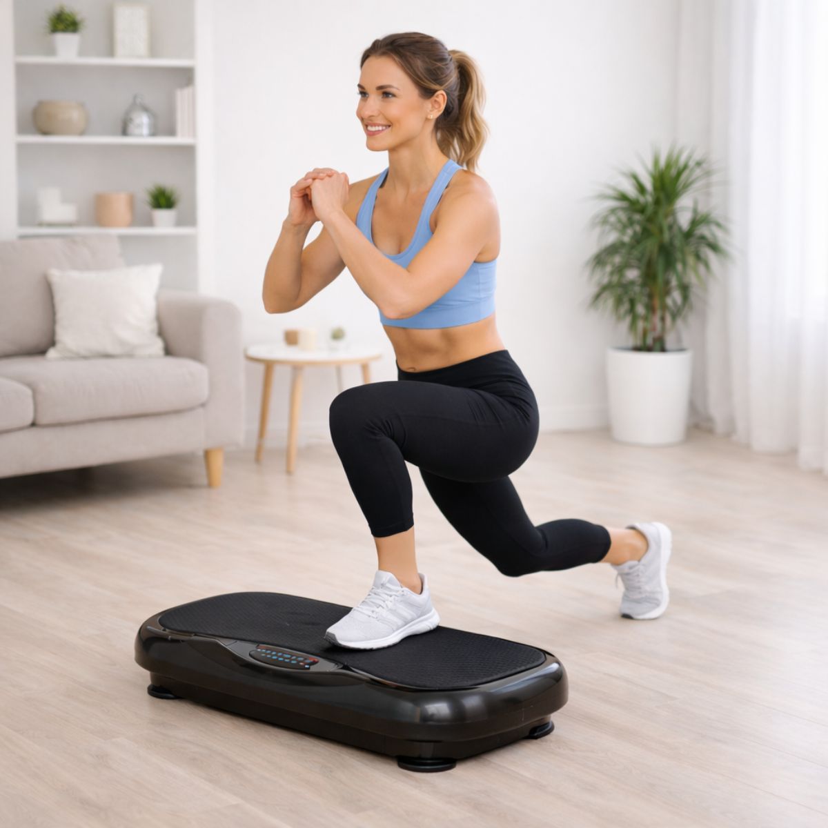 Lunges på vibrasjonstrener