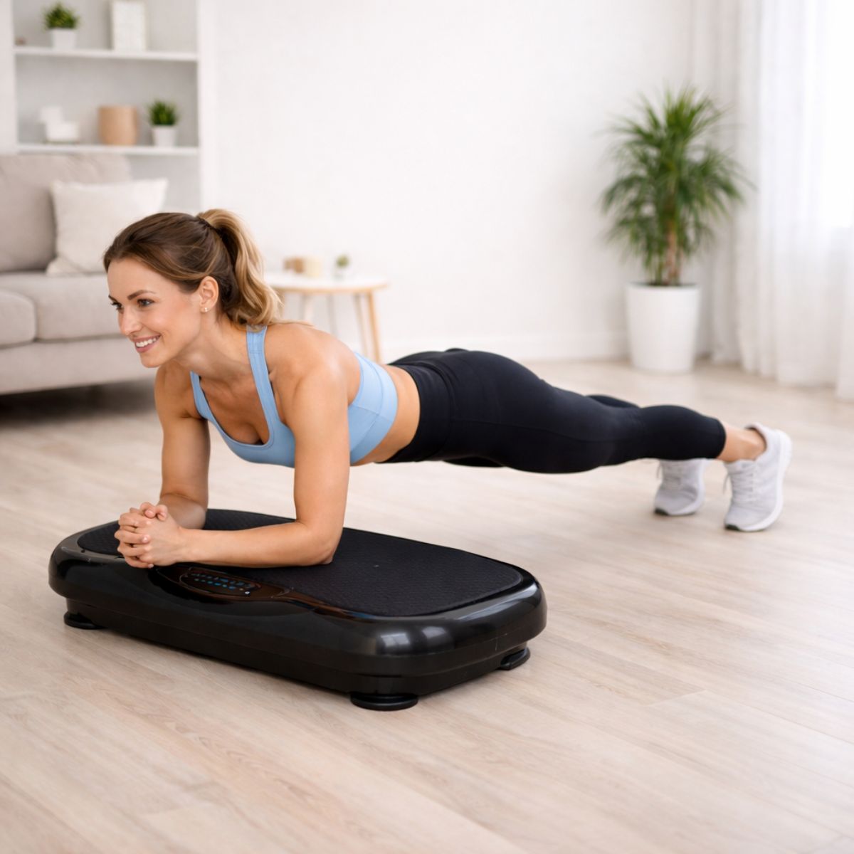 Planke på vibrasjonstrener