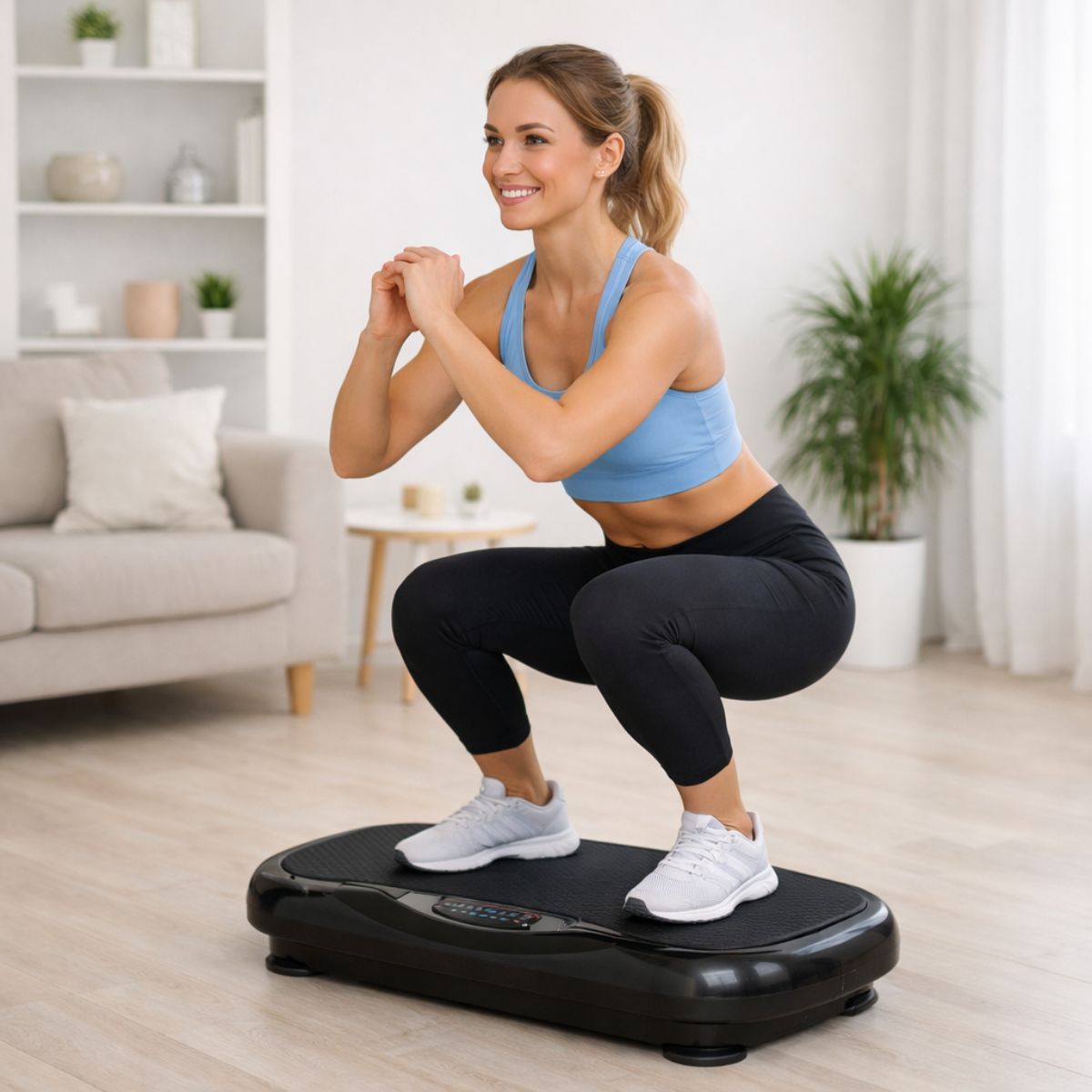 Squats på vibrasjonstrener