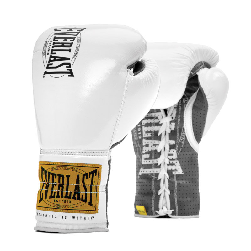 Everlast 1910 Metallic Boksehansker - Hvit