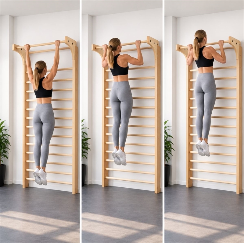 Ribbevegg trening - 5 øvelser du kan gjøre på en gymnastikk ribbevegg 