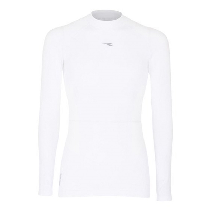 Diadora Turtleneck sømløs T-skjorte - Hvit