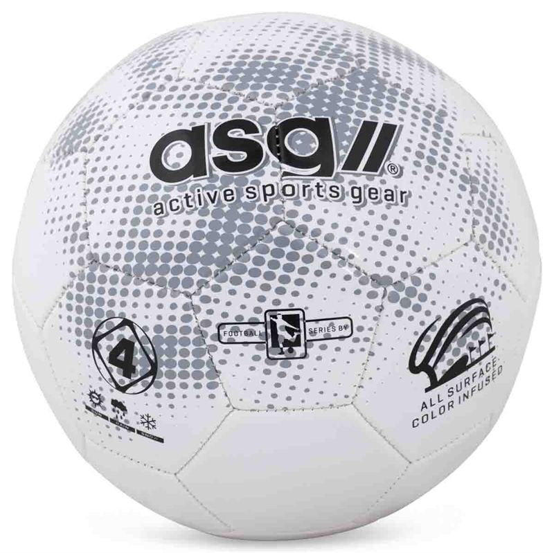 ASG Fotball - Hvit/grå - Str. 5